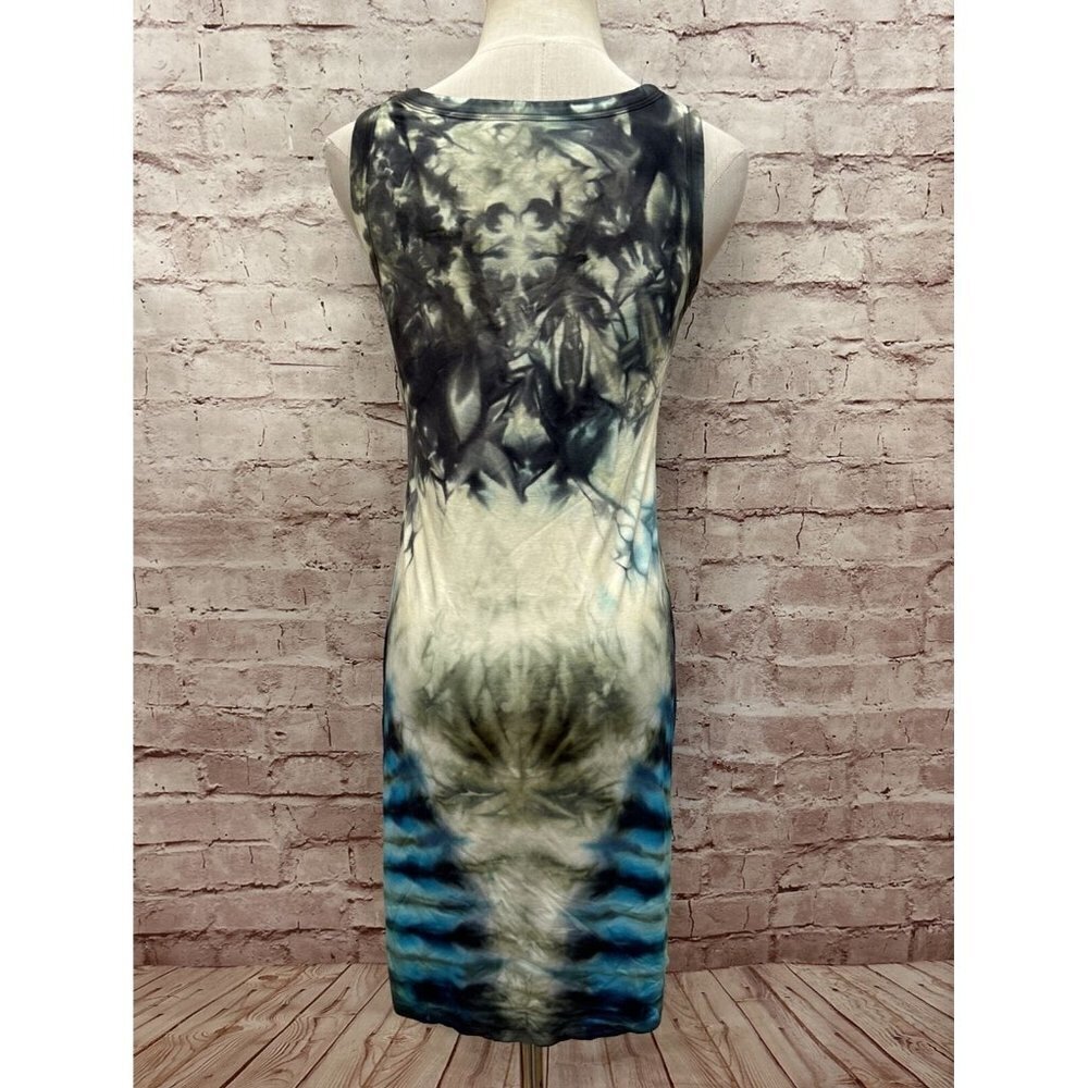 Brightly Twisted Dress Womens XS Tie Dye Mini Sheath Sundress Boho Festival NEW - Picture 5 of 6